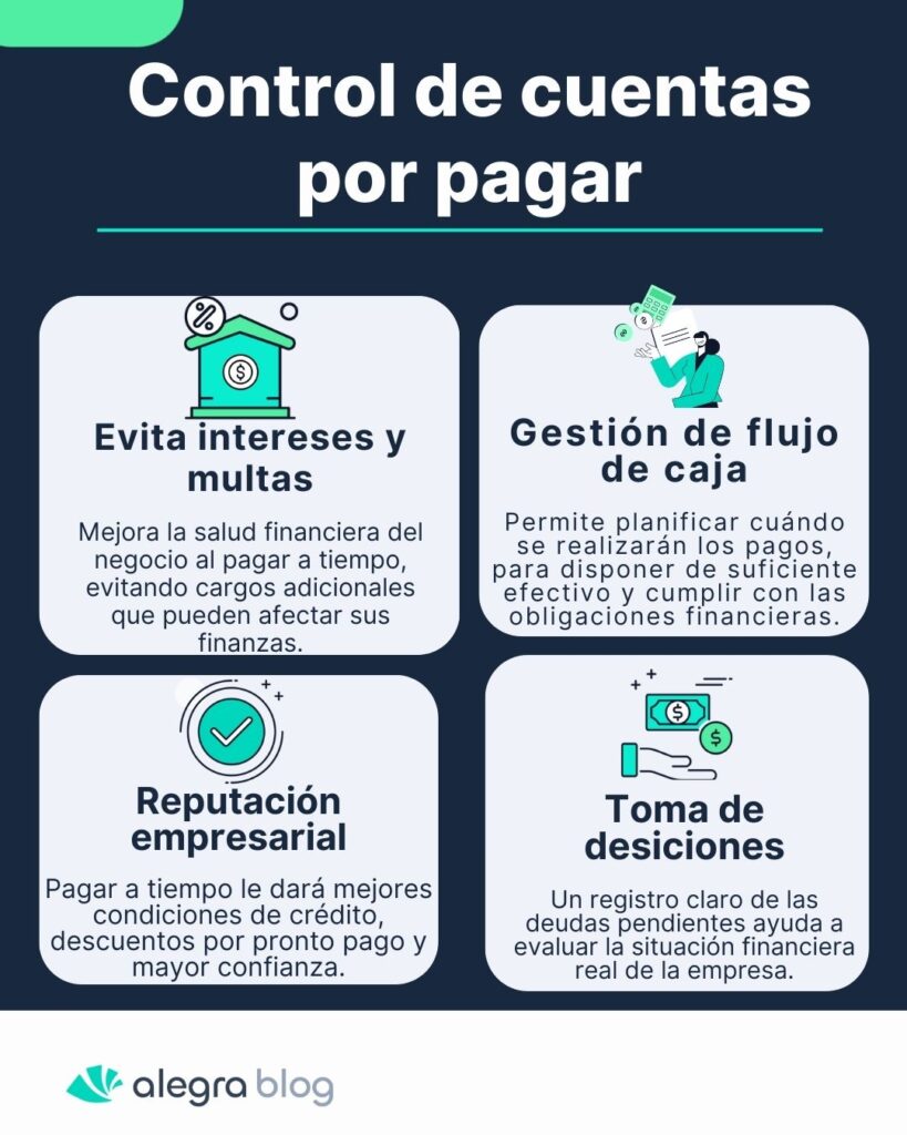 Control de cuentas por pagar