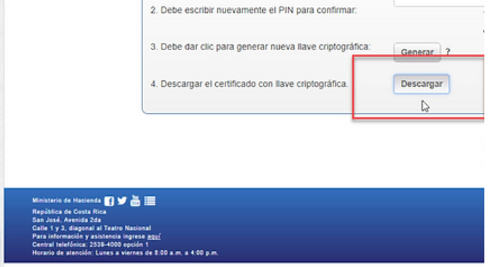 ¿Cómo Obtener La Llave Criptográfica Para Facturación Electrónica En Costa Rica? Descargar llave criptográfica