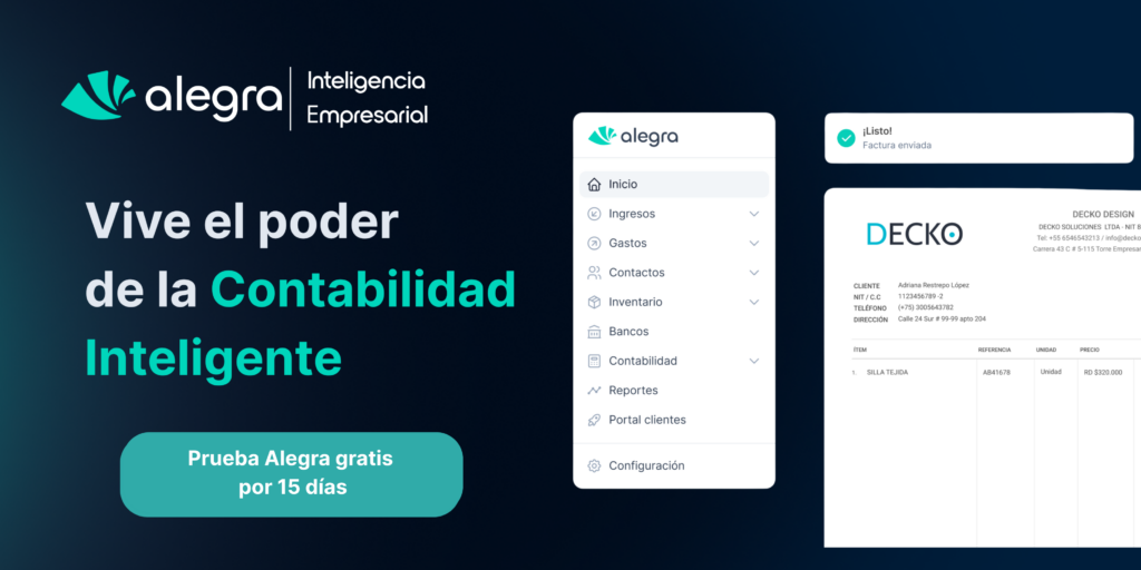 Prueba Alegra gratis por 15 dias