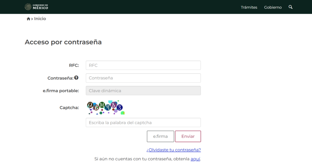 Declaración mensual resico por medio del SAT