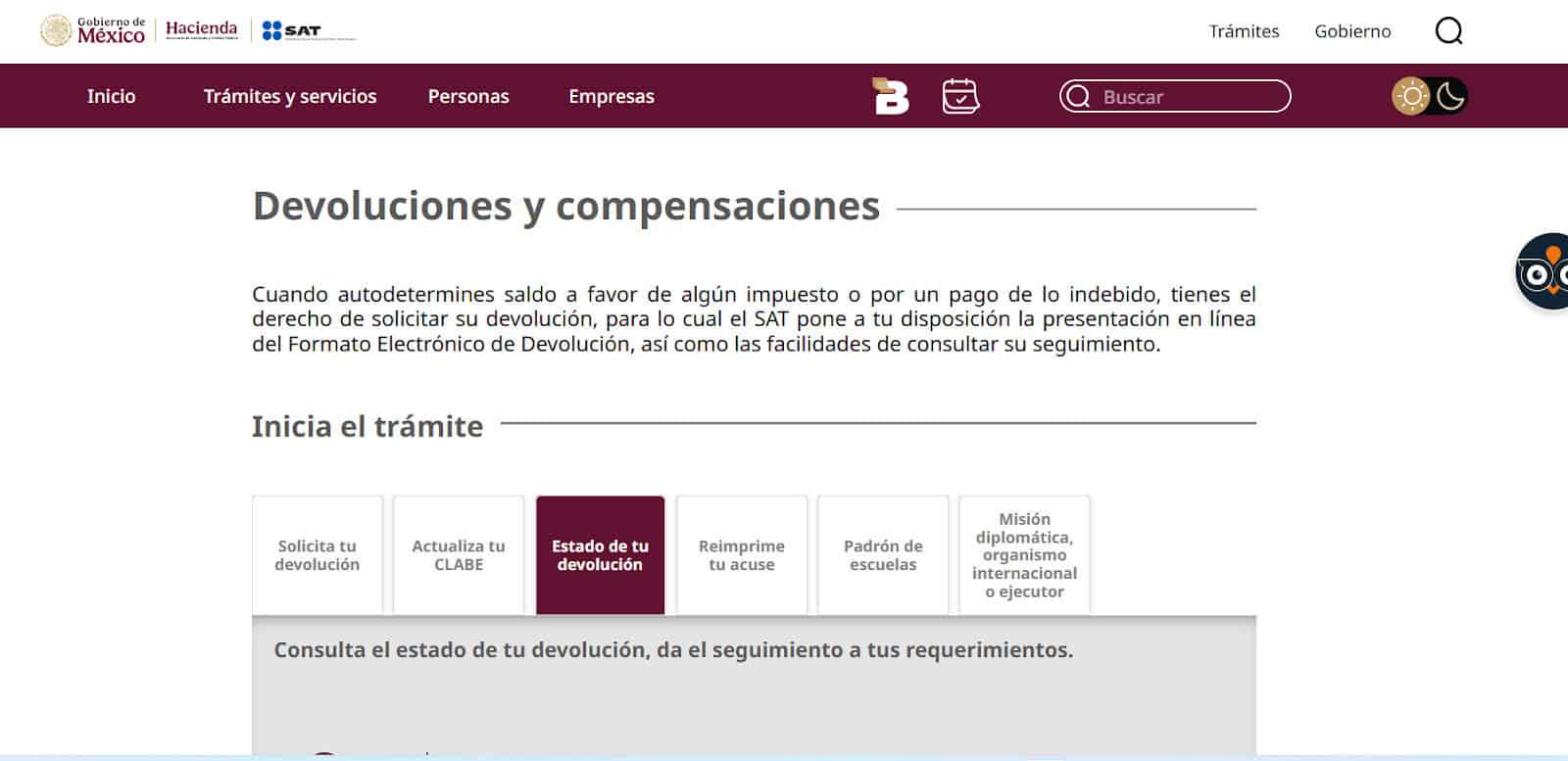 revisar el estatus de mi declaracion anual​