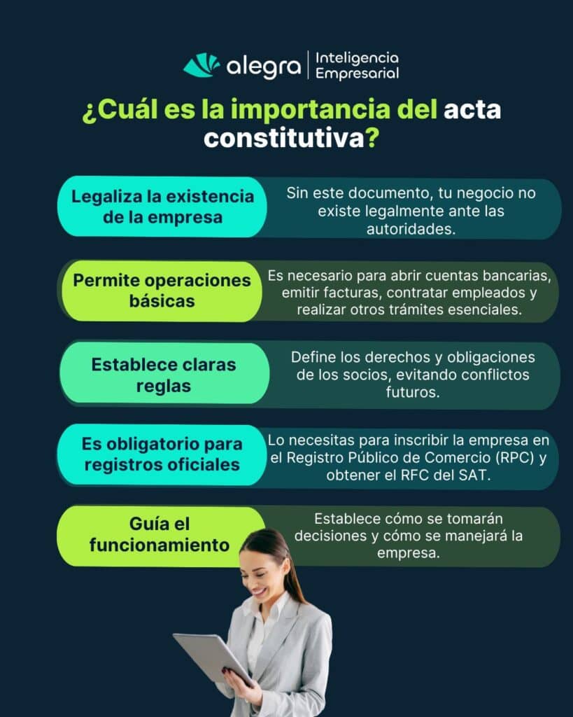 acta constitutiva de una sociedad mercantil
