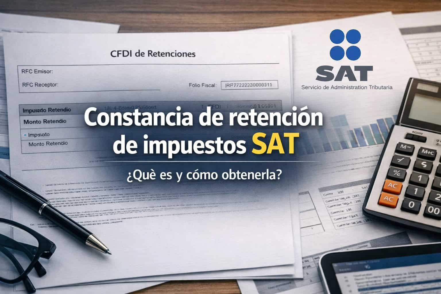 Constancia de retención de impuestos